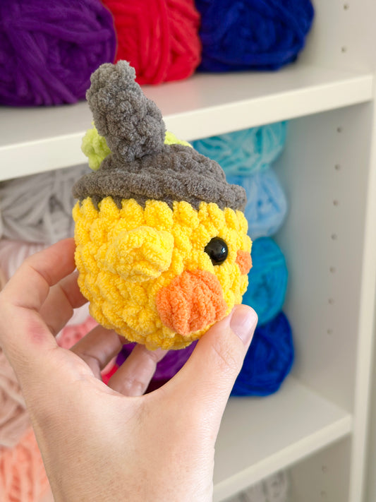Chick in Totoro Hat