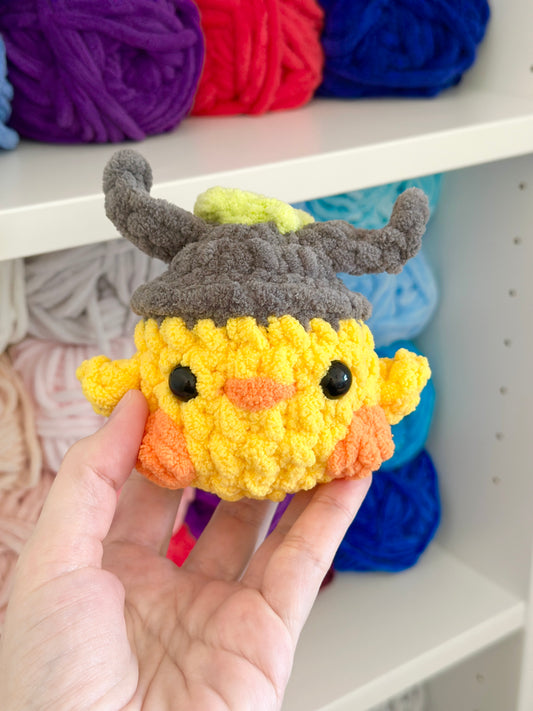 Chick in Totoro Hat