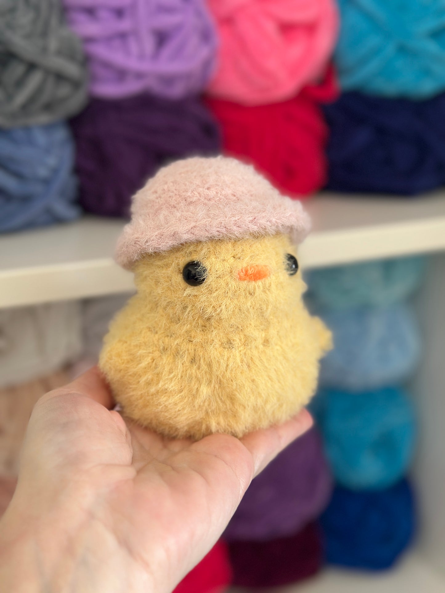 Fuzzy Duck with Hat